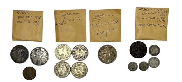 An Assortment of Asian Coins