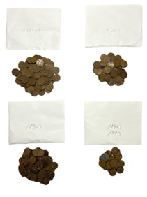 Large Collection of U.S. Wheat Pennies, 1910-1950s