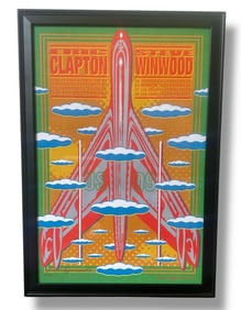 2009 ERIC CLAPTON & STEVE WINWOOD Concert Poster JOHN VAN HAMERSVELD Signed & Numbered