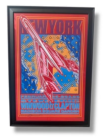 2008 ERIC CLAPTON & STEVE WINWOOD Concert Poster JOHN VAN HAMERSVELD Signed & Numbered