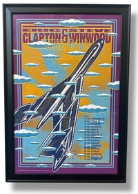 2010 ERIC CLAPTON & STEVE WINWOOD Concert Poster JOHN VAN HAMERSVELD Signed & Numbered