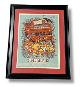 GREGG ALLMAN Concert Poster Signed & Numbered