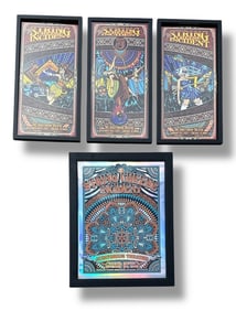 THE STRING CHEESE INCIDENT Triptych Framed Concert Poster With a 2019 Concert Poster on Reflective