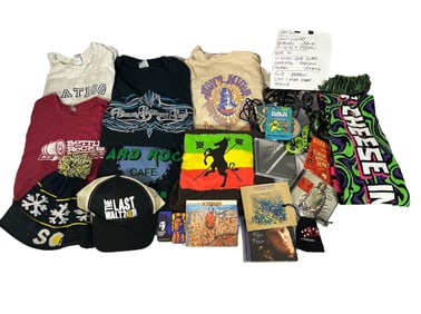 Large Collection Vintage Jam Band Concert T-Shirts & Ephemera