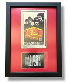 THE BAND & SONS OF CHAMPLIN Framed Miniature Concert Ad