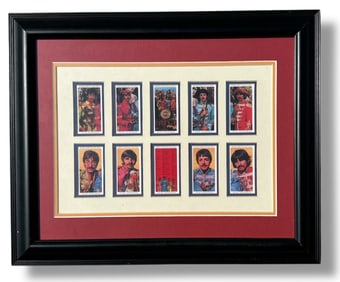 BEATLES SGT. PEPPERS Framed Collector Cards