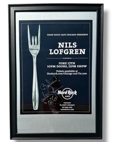 Hard Rock Cafe NILS LOFGREN Concert Poster