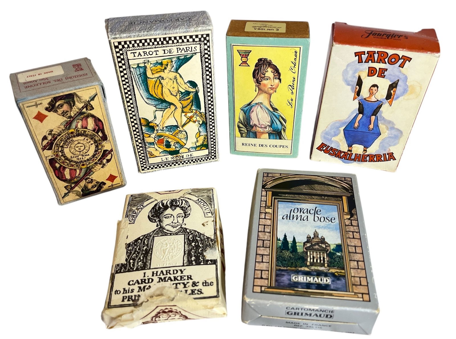 Collection of Vintage European Tarot & Fortune Telling Cards (1 of 3)