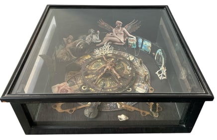 Folk Art Assemblage, "La Rose D'Arianne" 1990