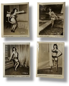 BETTIE PAGE IRVING KLAW Original Photos Lot of 4