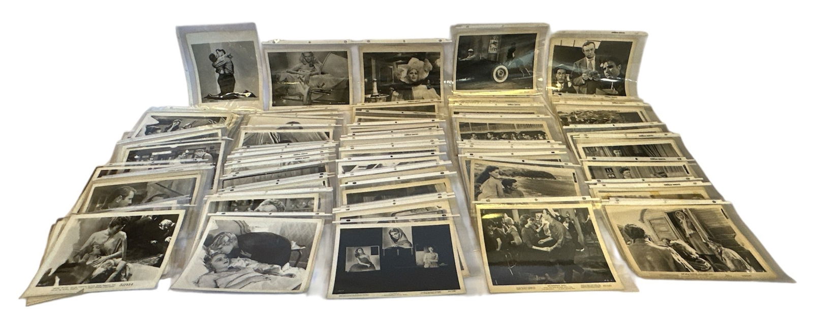 Collection of Vintage Movie Stills, JANE RUSSELL, JOSE FERRER, INGRID BERGMAN, & More: Most are approx. 8" H x 10" W. Approx 125+ pieces, includes an assortment of individuals.