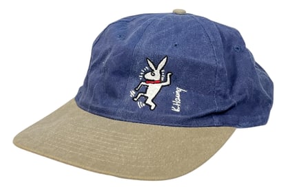 A Rare Vintage KEITH HARING for PLAYBOY Baseball Hat