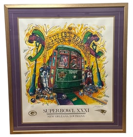 Super Bowl XXXI TUNA SEITHER Lithograph