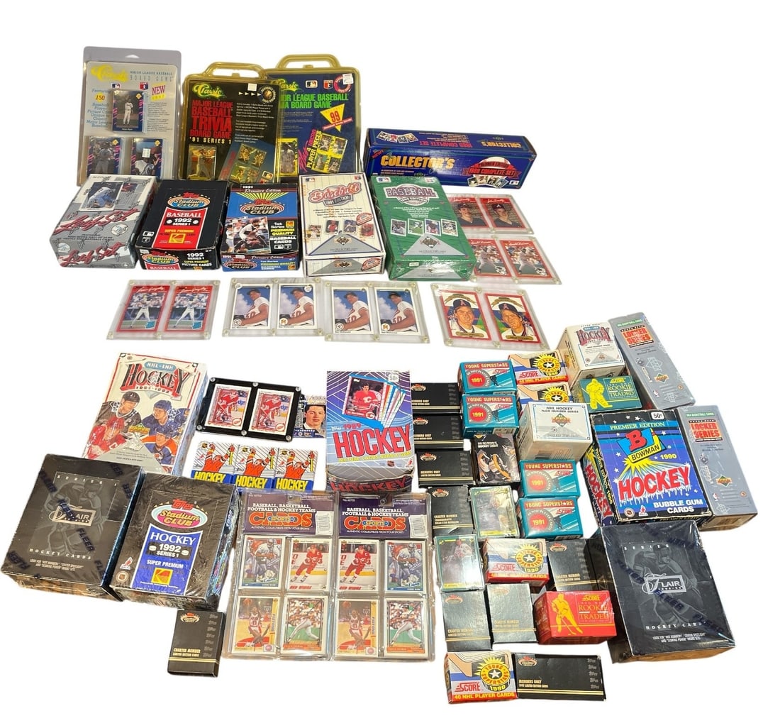 Collection 1990's UPPER DECK TOPPS LEAF TOPP SCORE Baseball & Sports Cards (1 of 9)