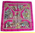 An HERMES Silk Carre 90 Scarf, "La Danse Du Cheval"