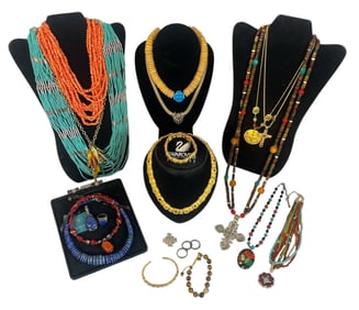 Collection Some Sterling Silver Costume Jewelry