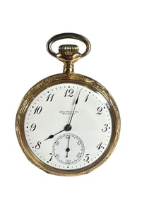A 1910 14k Gold Ball Watch Co. Cleveland Pocket Watch