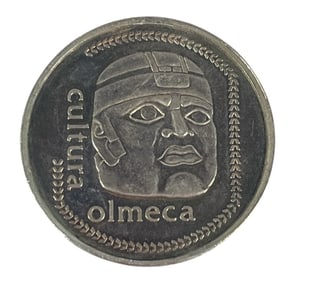 A Mexican Cultura Olmeca .999 Silver Commemorative Coin
