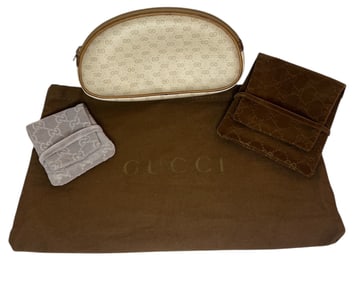 Three GUCCI Accessory Bags