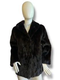 Vintage Mid Length Mink Fur Coat