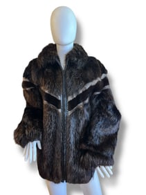 Vintage Mink and Beaver Fur Jacket