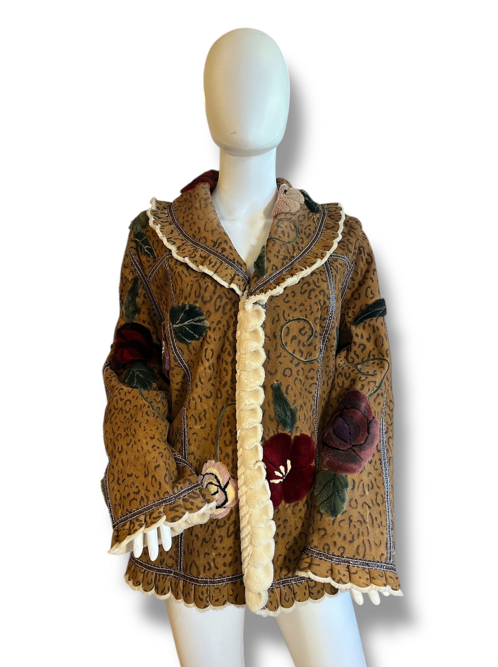 A Vintage ZUKI Sheared Beaver Reversible Fur Coat (1 of 8)