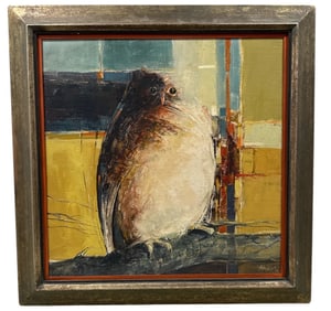 ANTON WEISS (Yugoslavia/Tennessee, 1936-2019), Abstract Painting, Owl
