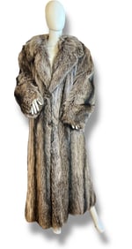 Vintage Full Length Canadian Fox Fur Coat