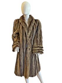 A Vintage Raccoon Fur Coat