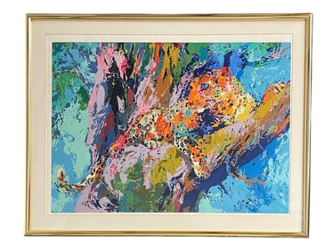A LEROY NEIMAN Leopard Lithograph