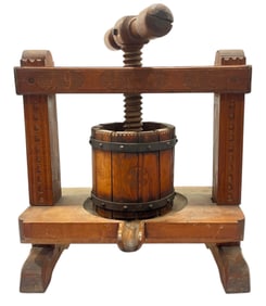 Antique French Wine Press