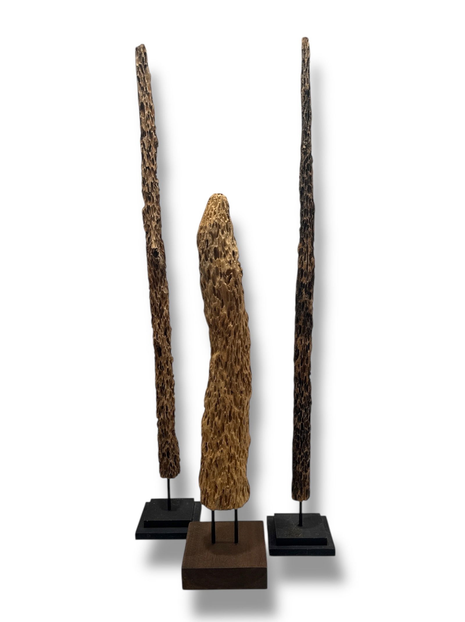 Set of Three French Sculptural Wood Forms (1 of 5)