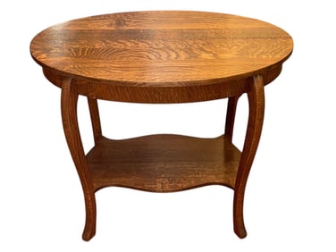 Antique Mahogany Oval Accent Table