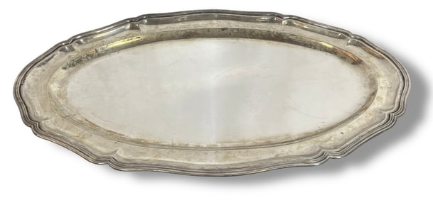 Antique 800 Silver Serving Tray