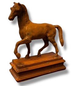 Cast Iron Horse Sculpture