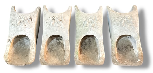 Concrete Rain Spouts, Set of 4