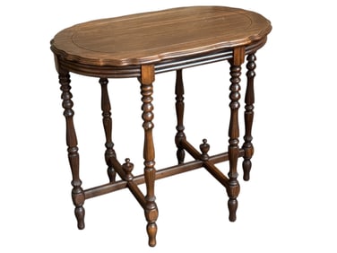 A Victorian Revival Style Parlor Table