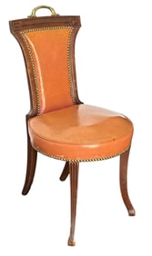 French Regency Style Nailhead Trim Side Chair