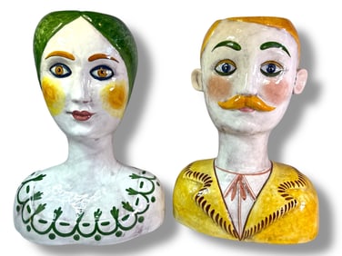 A Set of Substantial HORCHOW Bust Vases