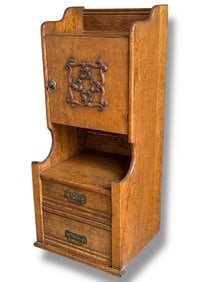An Early 20th C Oak Cabinet