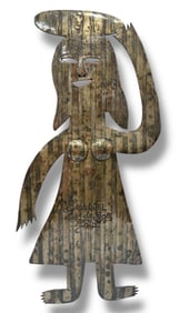 GEORGES LIAUTAUD (Haitian, 1899-1991) Metalwork Nude Woman Sculpture