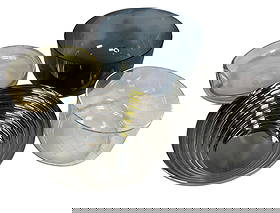 Collection of Glass & Monochromatic Bowls, TIFFANY & CO, ELSA PERETTI, TIMO SARPANEVA, ALESSI ITALIA: Brands include Timo Sarpaneva, Tiffany & Co., Alessi Italia, Timo Sarpaneva Bowl measures 5" H x 8.25" DIA.