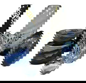 Collection of Glassware & Karascope, ART VANNES FRANCE, ROBERT EICKHOLT, HOLMEGAARD PER LUTKEN: Brands include Art Vannes France, Kosta Boda, Robert Eickholt, Holmegaard Per Lutken. Holmegaard Per Lutken glass vase measures 11" H x 3.5" DIA overall. Art Vannes France art glass bowl measures 5.75