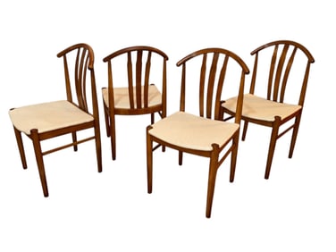 CARL-EWERT EKSTROM for JOHNSON & SONER Teak Dining Chairs, Set of Four