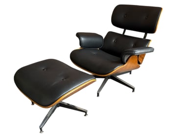 An Eames Style 670 & 671 Lounge Chair & Ottoman