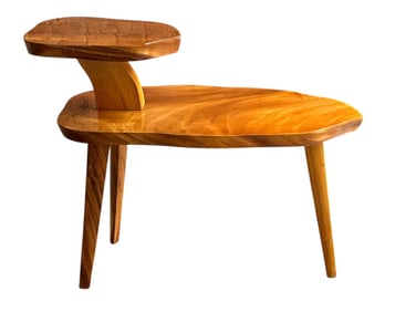 A Folk Art Live Edge Accent Table