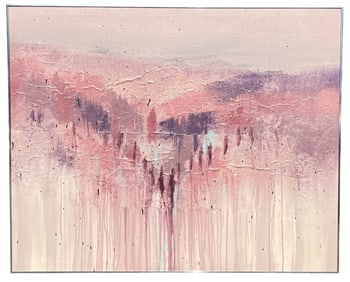 Wall Size 1986 CHRISTINE ALFERY Mixed Media Painting