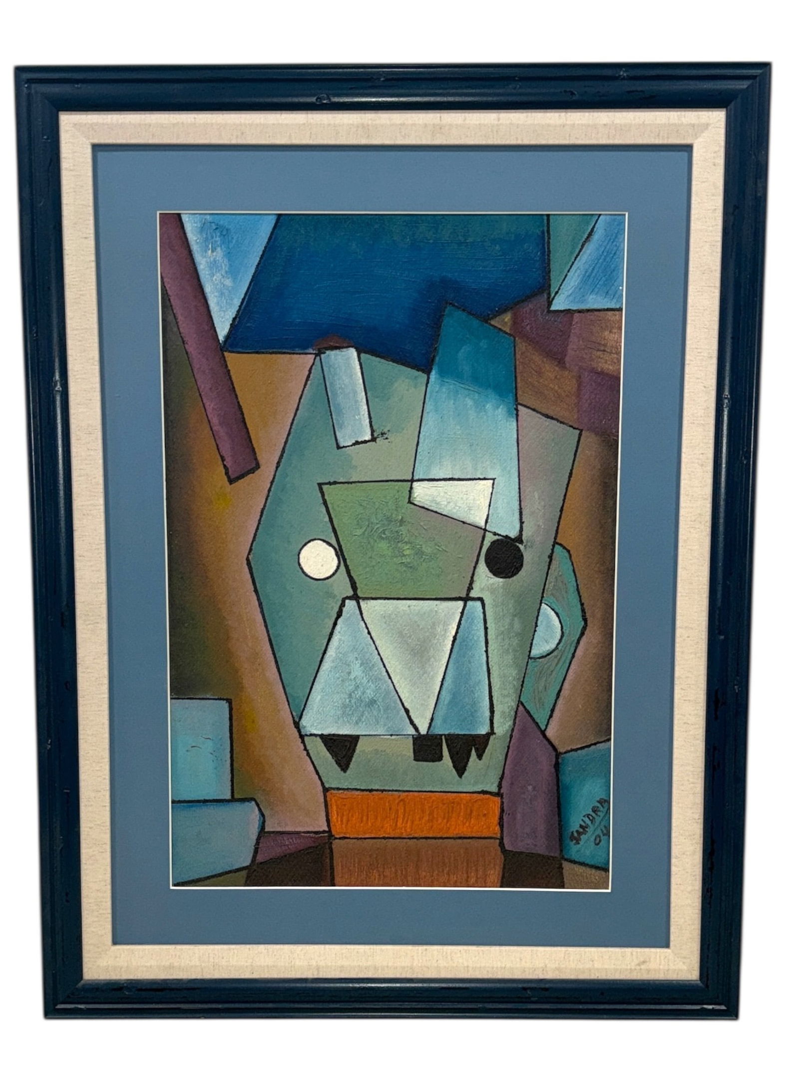 Abstract Cubist Painting, "Sandra '04" (1 of 3)