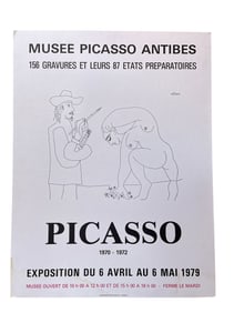 A Picasso Poster Print, 1970-1972 Exhibition