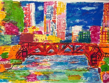 A WILLY RAMOS Serigraph, Chicago River